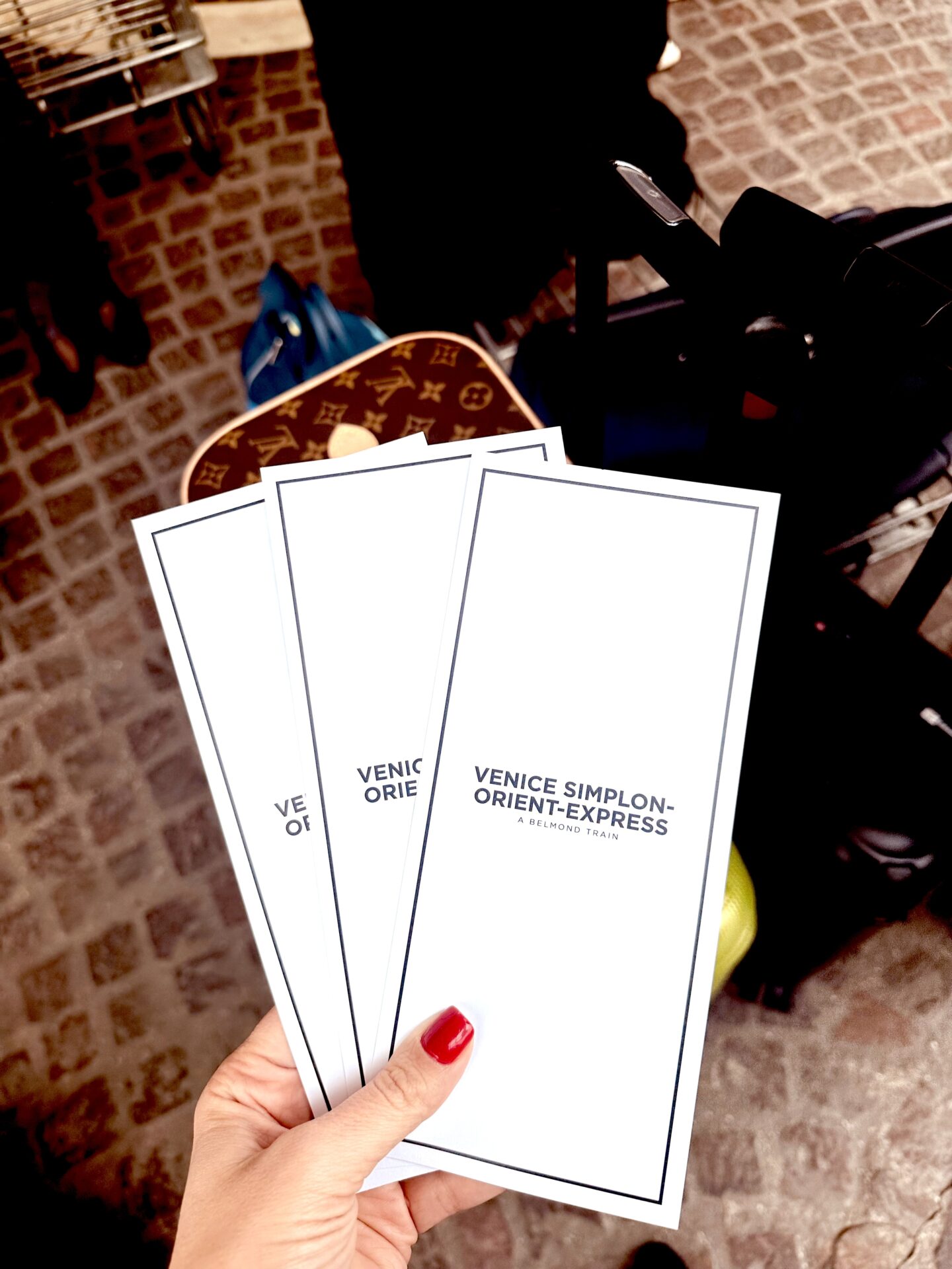 Venice Simplon-Orient-Express boarding passes